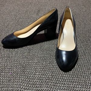 Nine West Black Leather Pump size 8.5